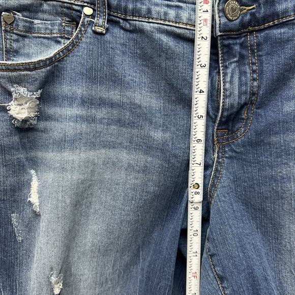Torrid Womens Jeans Size 16 High Rise Distressed Dark Wash Pants - Picture 13 of 14